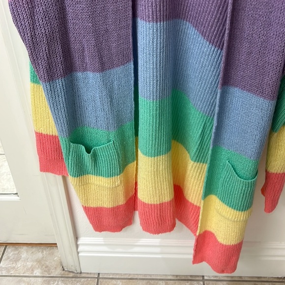 NEW Rainbow Pastel Cardigan - Picture 5 of 8